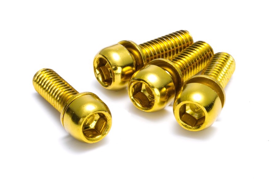 12 Reverse Screws for Disc Adapter Mounting gold